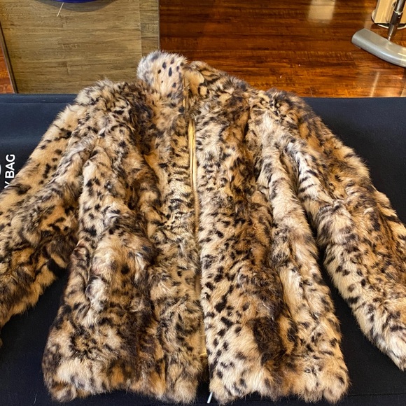 Jessica Wilde Faux Fur Leopard Coat - Brown & Black - Picture 3 of 11